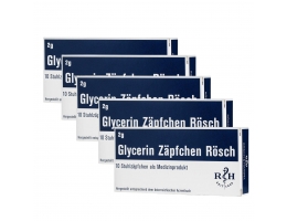 BEST PRICE! 5 pcs. Glycerin suppositories Rösch 2g N10